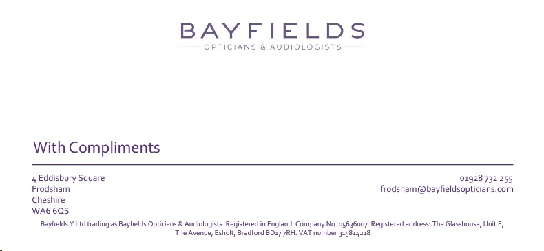 BAYFIELD/CS/FRODSHAM