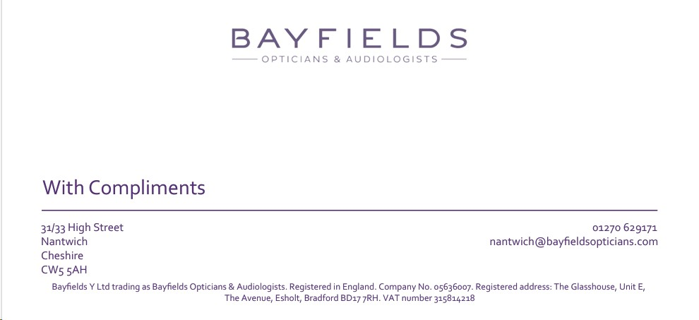 BAYFIELD/CS/NANTWICH