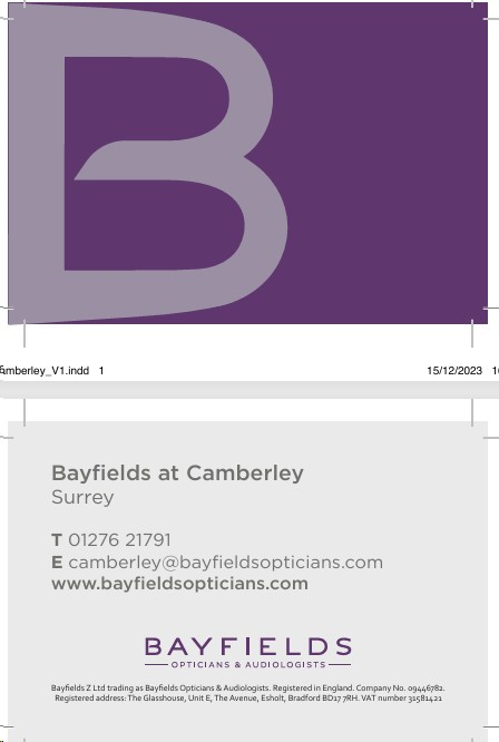 BAYFIELD/BC/CAMBERLEY