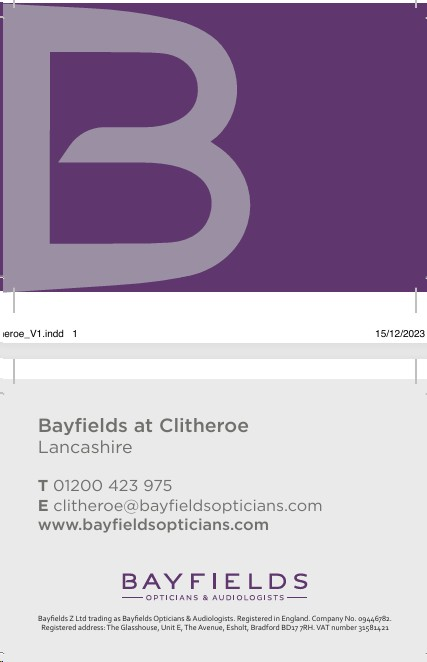 BAYFIELD/BC/CLITHEROE