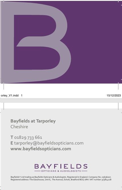 BAYFIELD/BC/TARPORLEY