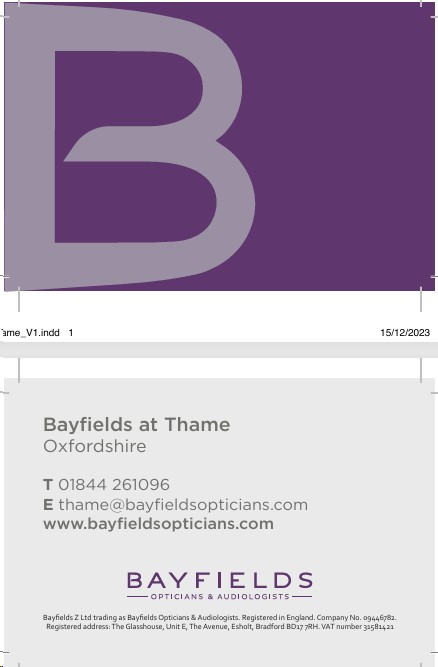 BAYFIELD/BC/THAME