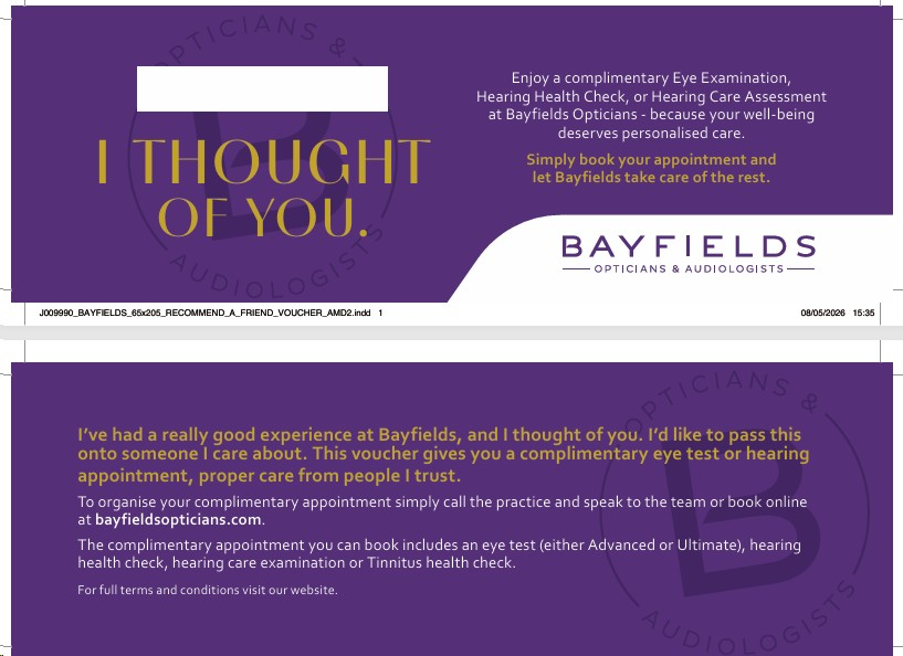 BAYFIELD/REFFERVOUCHER