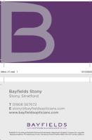 BAYFIELD/BC/STONYSTRATFORD